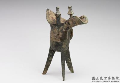 图片[2]-Jue wine vessel dedicated to Ding Fu Yi, Western Zhou dynasty (c. 1046-771 BCE)-China Archive